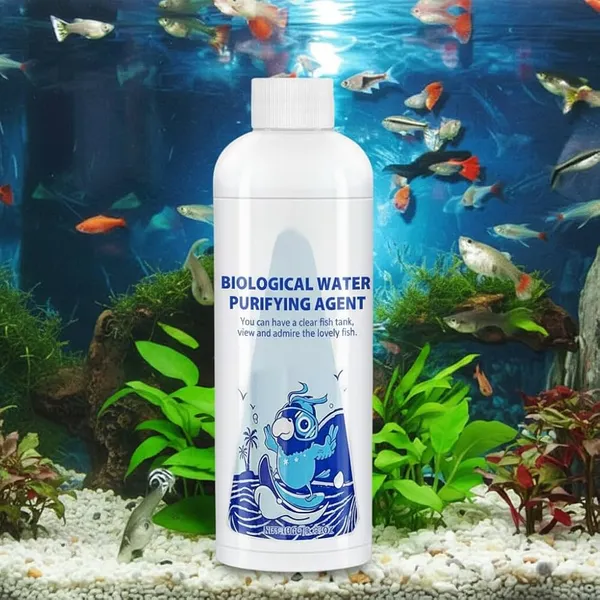 Bottled beneficial bacteria supplement for aquariums - a concentrated liquid containing live nitrifying bacteria to accelerate the nitrogen cycle