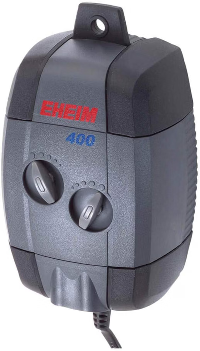 EHEIM Air Pump 200 - compact white and emerald aquarium air pump with German engineering